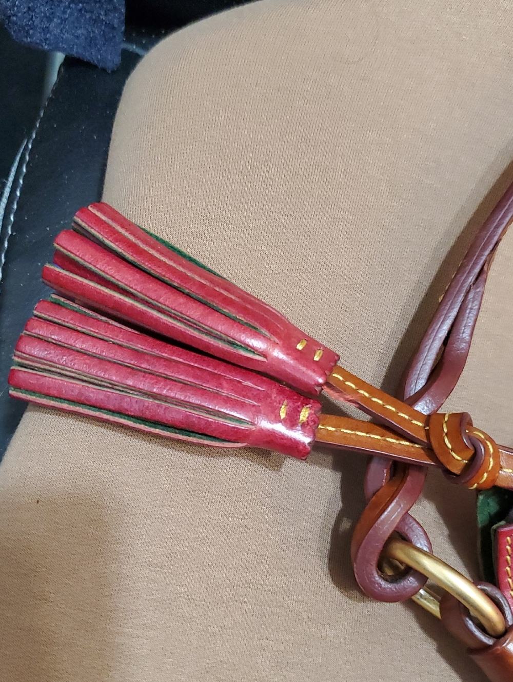 Dooney Raspberry Twist Strap Hobo - Picture 6 of 10